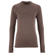 Damska koszulka Craft Wool Comfort Rn LS W brązowy Brown