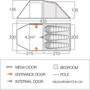 Namiot rodzinny Vango Beta 350XL CLR