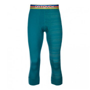 Męskie kalesony 3/4 Ortovox 185 Rock'N'Wool Short Pants zielony pacific green