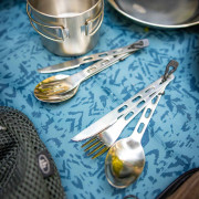 Sztućce GSI Outdoors Glacier Stainless 3 Pc. Ring Cutlery
