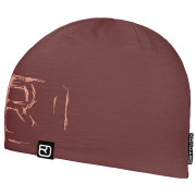 Czapka Ortovox 120 Tec Logo Beanie ciemnofioletowy/różówy mountain rose