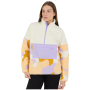 Bluza damska Fundango Riva Hybrid Pullover żółty/fioletowy corn cloud