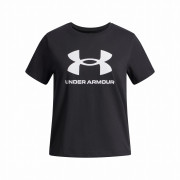 T-shirt dziecięcy Under Armour BIG LOGO SS-BLK czarny/biały Black