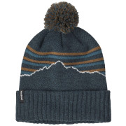 Czapki zimowe Patagonia Powder Town Beanie niebieski/szary Fitz Roy Stripe Knit: Smolder Blue