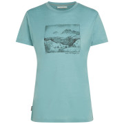 Koszulka damska Icebreaker Women Merino 150 Tech Lite SS Tee Terrain jasnoniebieski Hydro