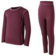 Zestaw dziecięcy Dare 2b Pow II Baselayer Set Huckleberry ciemnoczerwony Huckleberry