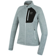 Bluza damska MOOA Nyore Grid 220 niebieski aqua melange