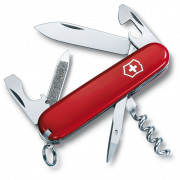 Składany nóż Victorinox Sportsman z brelokiem do kluczy czerwony