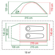 Namiot turystyczny Coleman Darwin 2+