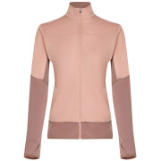 Bluza damska Icebreaker Women Merino Blend 300 RealFleece™ Descender LS Zip różowy Summit/Blush/Cb