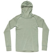 Damska koszulka Devold Kvitegga Merino 230 Hoodie Wmn jasnozielony RAW WHITE