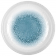 Talerz Brunner Deep plate white - blue biały/niebieski