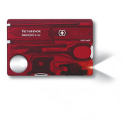 Wielofunkcyjna Karta Survivalowa Victorinox SwissCard Lite czerwony