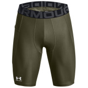 Męskie kalesony Under Armour HG Armour Lng Shorts ciemnozielony MarineODGreen/White