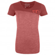 Koszulka damska Ortovox 150 Cool Logo Ts W 2023 czerwony blush