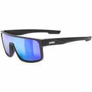 Okulary przeciwsłoneczne Uvex LGL 51 czarny/niebieski Black Mat/Mirror Green