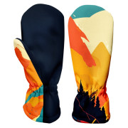 Rękawice softshellowe dziecięce WAMU Mountain Bike pomarańczowy