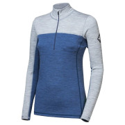 Damska koszulka Sensor Merino Bold dł. rękaw zip