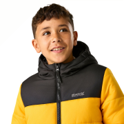 Dziecięca kurtka zimowa Regatta Lofthouse Black/Mustard