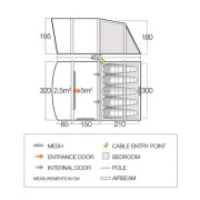 Namiot rodzinny Vango Avington Flow Air 500