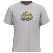 Koszulka Smartwool Long Weekend Short Sleeve Graphic Tee szary light gray heather