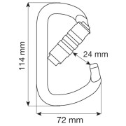 Karabinek Camp Steel D Pro 2Lock