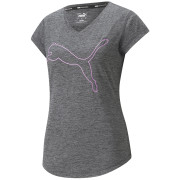 Koszulka damska Puma Train Favorite Heather Cat Tee zarys green