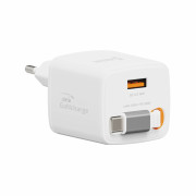 Adapter Swissten SlideCharge Gan 30W, 1X USB-A 18W biały bílá