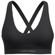 Sportowy biustonosz Icebreaker W Mer 125 Cool-Lite Sprite Racerback Bra czarny Black