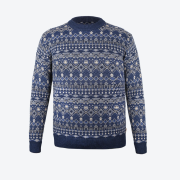 Męski sweter Kama 4073 ciemnoniebieski navy