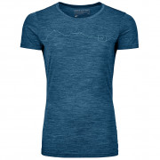 Damska koszulka Ortovox 150 Cool Mountain Ts W niebieski petrol blue blend