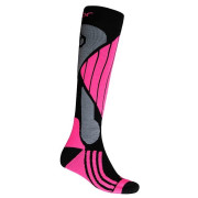 Podkolanówki Sensor Snow Pro Merino szary/różówy