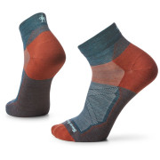 Skarpetki Smartwool Cycle Zero Cushion Ankle Socks niebieski/pomarańczowy twilight blue