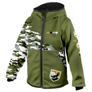 Dziecięca kurtka softshellowa WAMU Khaki khaki KHAKI