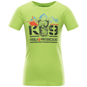 T-shirt dziecięcy Alpine Pro Monco zielony lime green