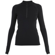 Damska koszulka Icebreaker Women 300 MerinoFine™ Polar LS Half Zip czarny Black