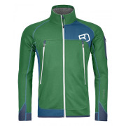 Kurtka męska Ortovox Fleece Plus Jacket zielony/niebieski IrishGreen