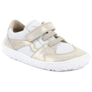 Dziecięce tenisówki Frodo Barefoot river White/Gold złoty