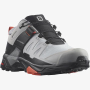 Buty damskie Salomon X Ultra 4 Wide Gore-Tex szary/czarny Alloy / Quiet Shade / Burnt Sienna