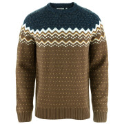 Męski sweter Fjällräven Övik Knit Sweater M brązowy Dark Oak-Navy