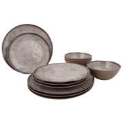 Zestaw naczyń Bo-Camp Tableware Halo 12 pcs beżowy Beige