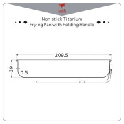 Patelnia Keith Titanium Non-stick Titanium Frying Pan