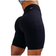 Spodenki damskie Nebbia High-Waist Shorts with Pockets Primal czarny BLACK