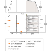 Namiot rodzinny Vango Lismore TC 450 Package