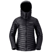 Damska kurtka puchowa Norrona trollveggen down800 super light Hood czarny Caviar Black