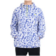 Bluza męska 4F Fleece M483 biały/niebieski Cobalt Allover
