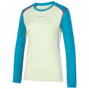 Koszulka damska La Sportiva Tour Long Sleeve W niebieski/zielony Celadon/Crystal