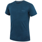 Koszulka męska MOOA MerinoSilk 160 short niebieski lagoon blue melange