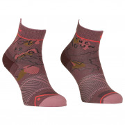 Damskie skarpety Ortovox Alpine Light Quarter Socks W różowy/fioletowy mountain rose
