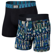 Bokserki Saxx Vibe Super Soft BB 2Pk niebieski/czarny ModernFairisle/BlackGeo